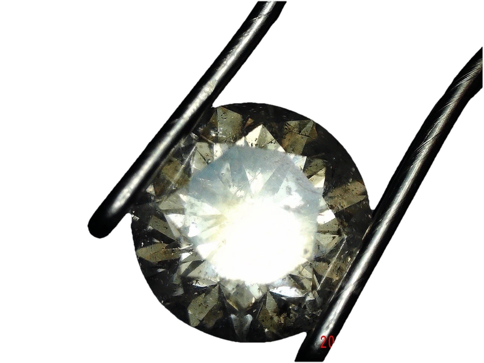0.7ct GIA Natural Certified Diamond Treated Clarity Round 5.43-3.68mm