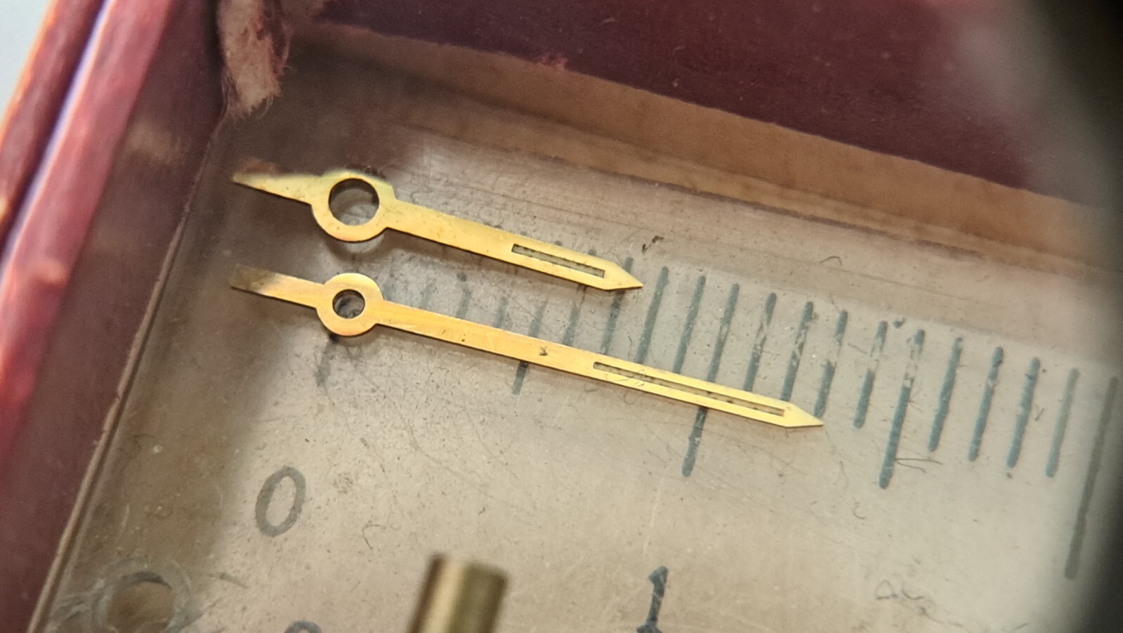Genuine Rolex 1570 Yellow HANDS, lume HOUR, MIN, SWEEP SECOND and CHRONO Hand, (