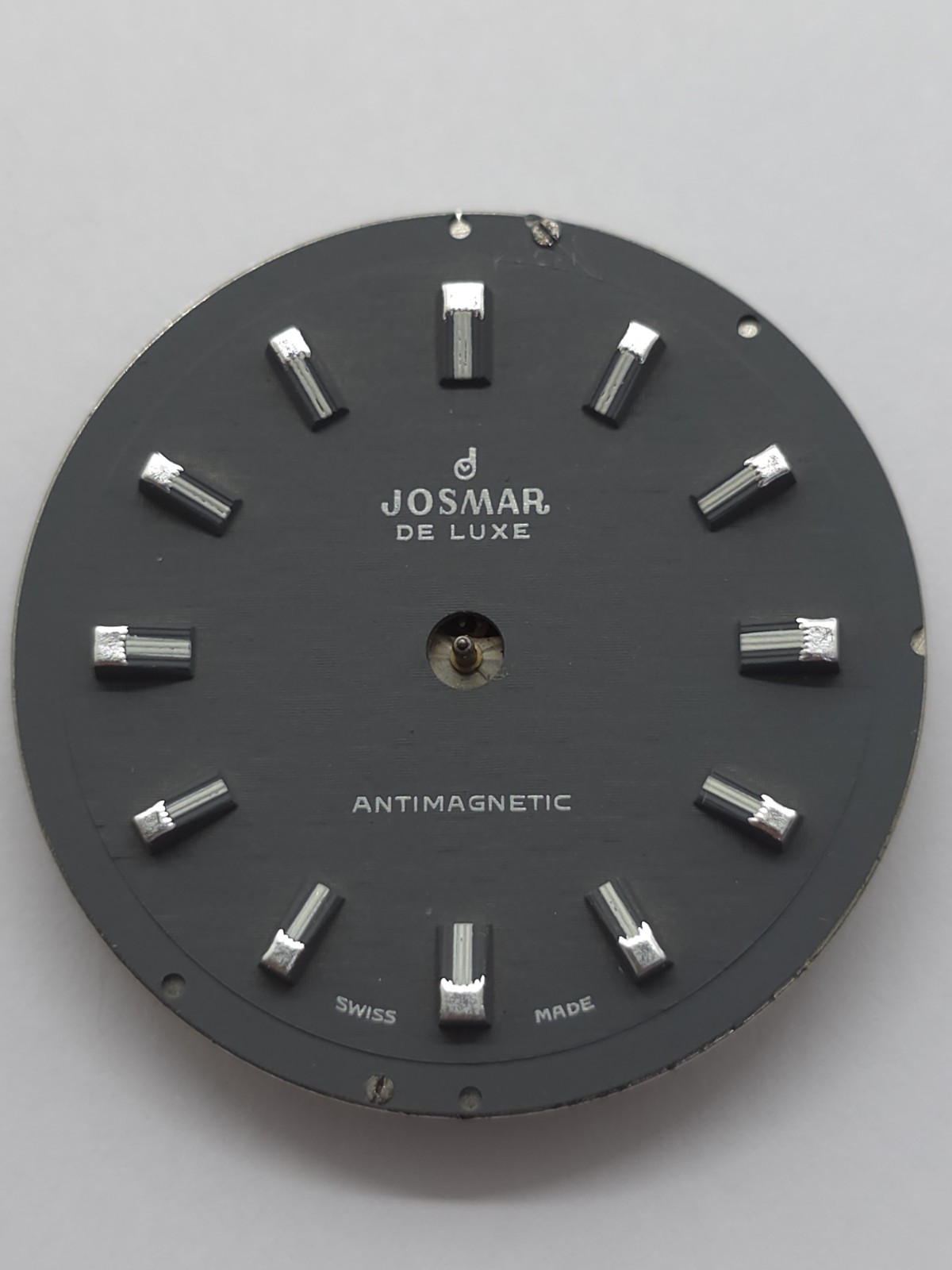 Vintage Josmar De Luxe Watch Movement Cal. BFG 866 Perfect Dial Main Spring
