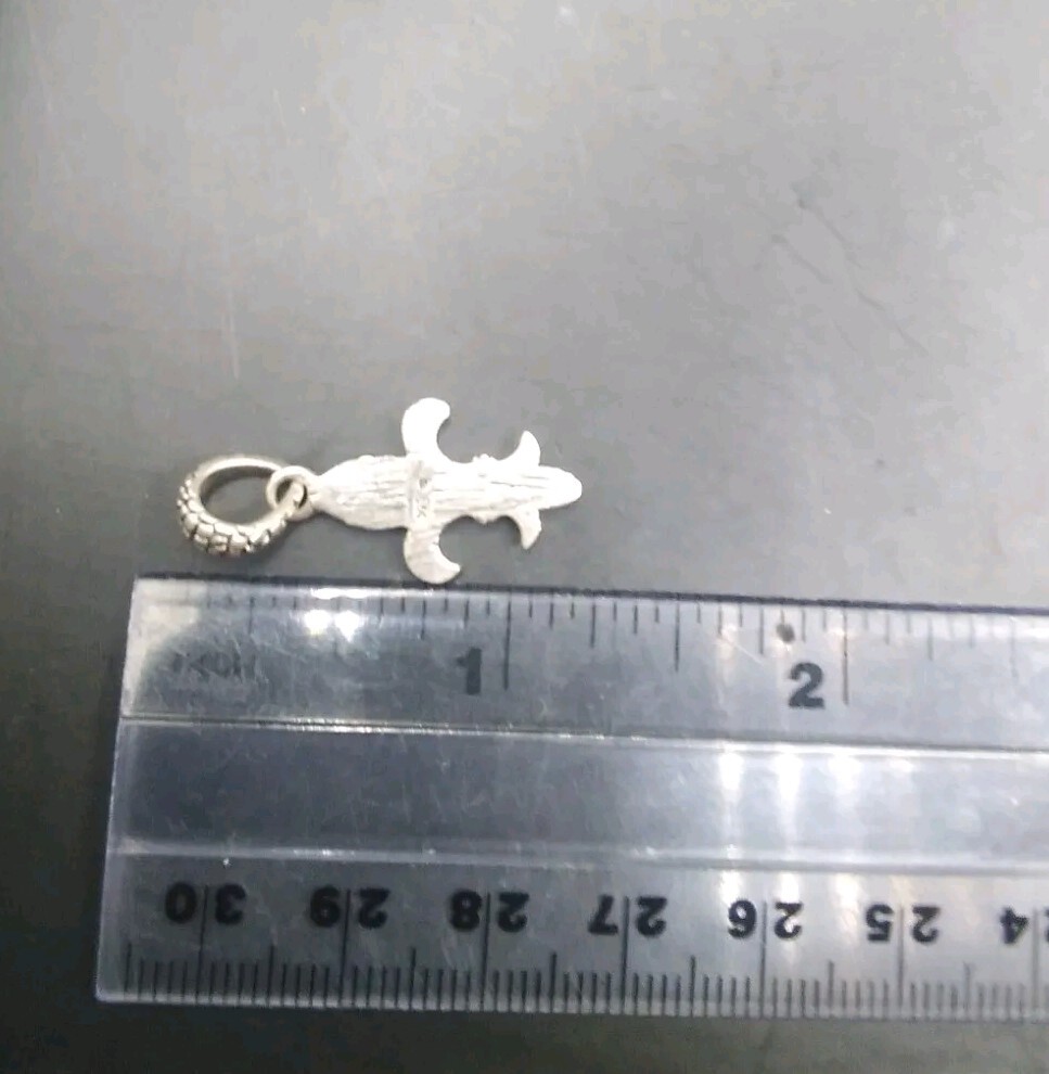 925 Silver Prince Of Wales Feathers Pendant With Makers Mark ?