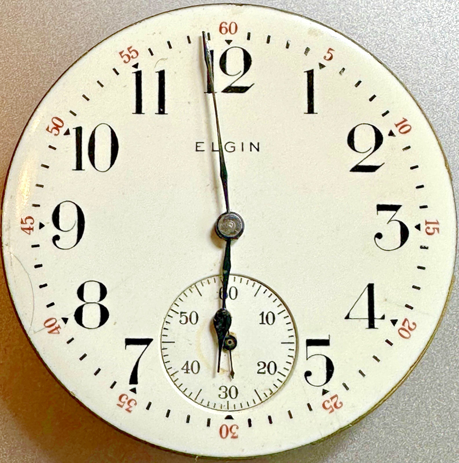 * 16 Size ELGIN 7J Gr 292 M 6 HC PS Pocket Watch Movement To Fix N15