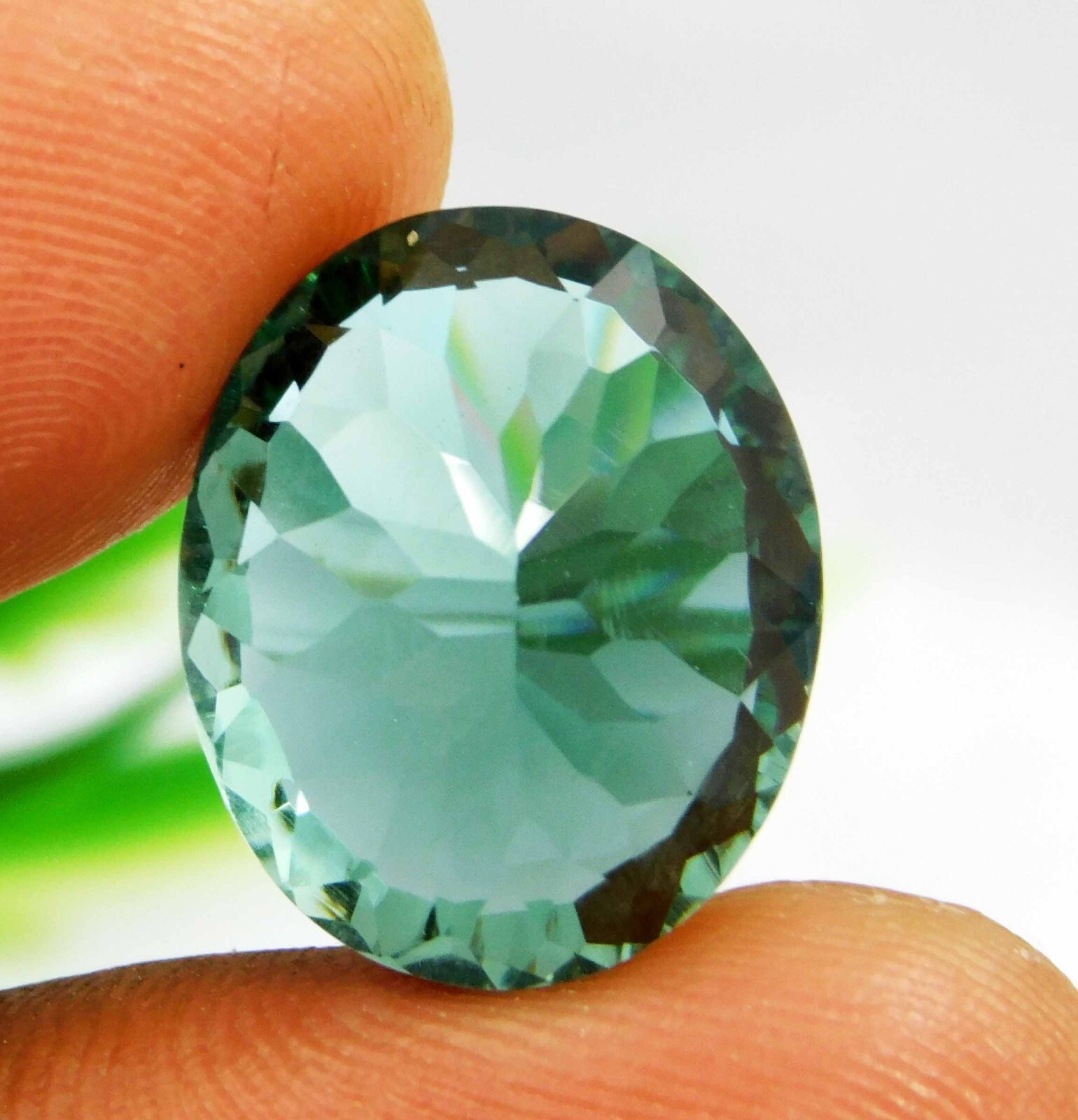 Natural 14.85 Ct Indicolite Blue Tourmaline Oval Cut Certified Loose Gemstone