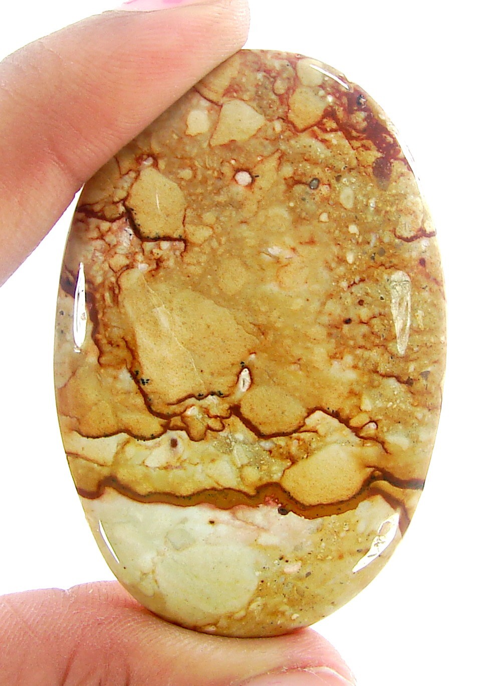 95.00 Ct Natural American Jasper Loose Gemstone Cabochon Wire Wrap Stone – 1490
