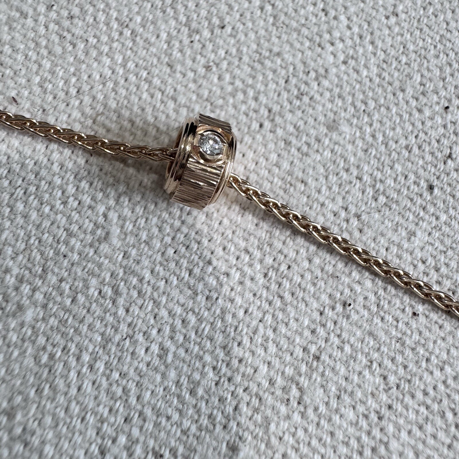 Piaget 18k Rose Gold Possession Decor Palace Bracelet with One Diamond Full Set