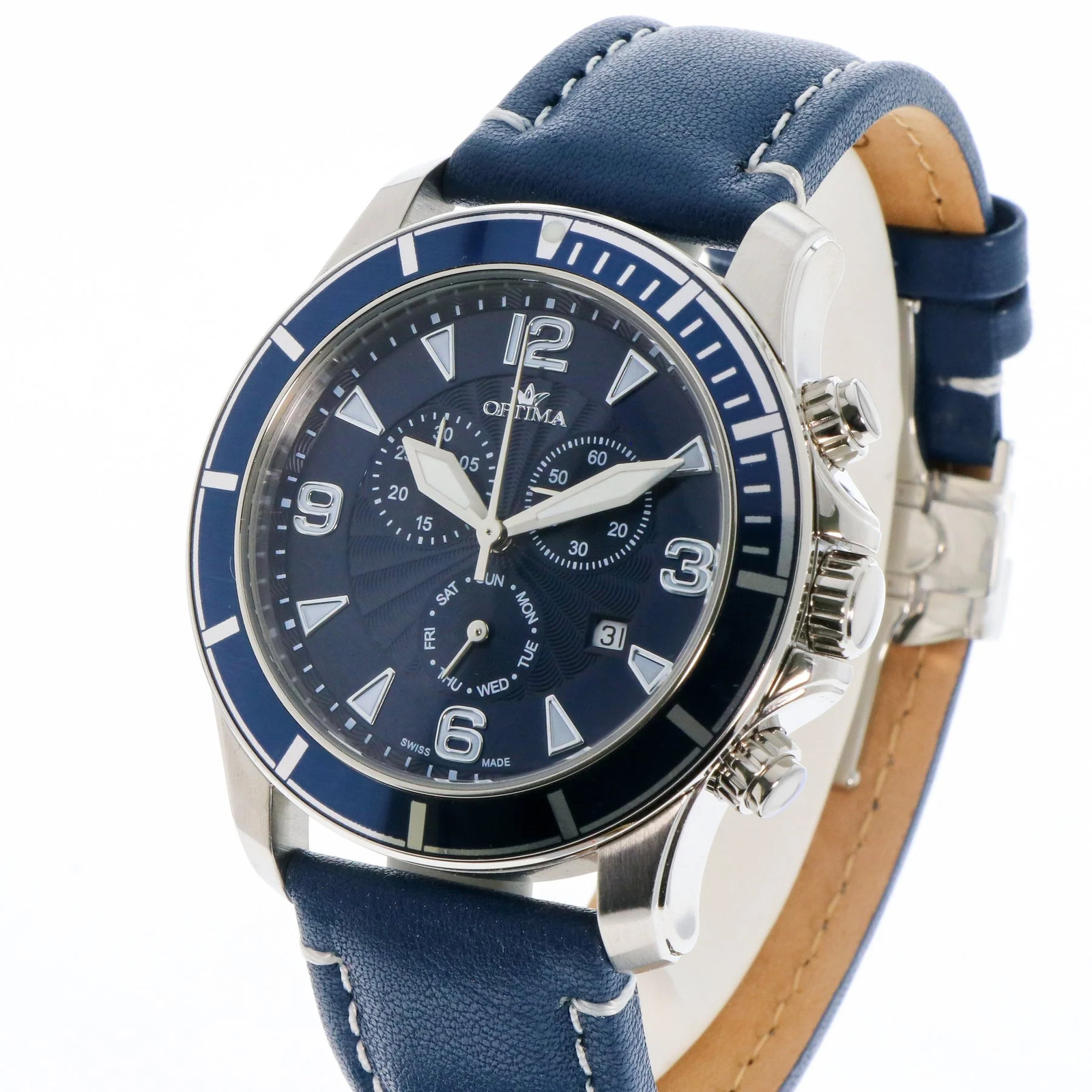 Optima – Swiss Chronograph – OSC422-SL-9 Chronograph Swiss Ronda Quartz 45 mm