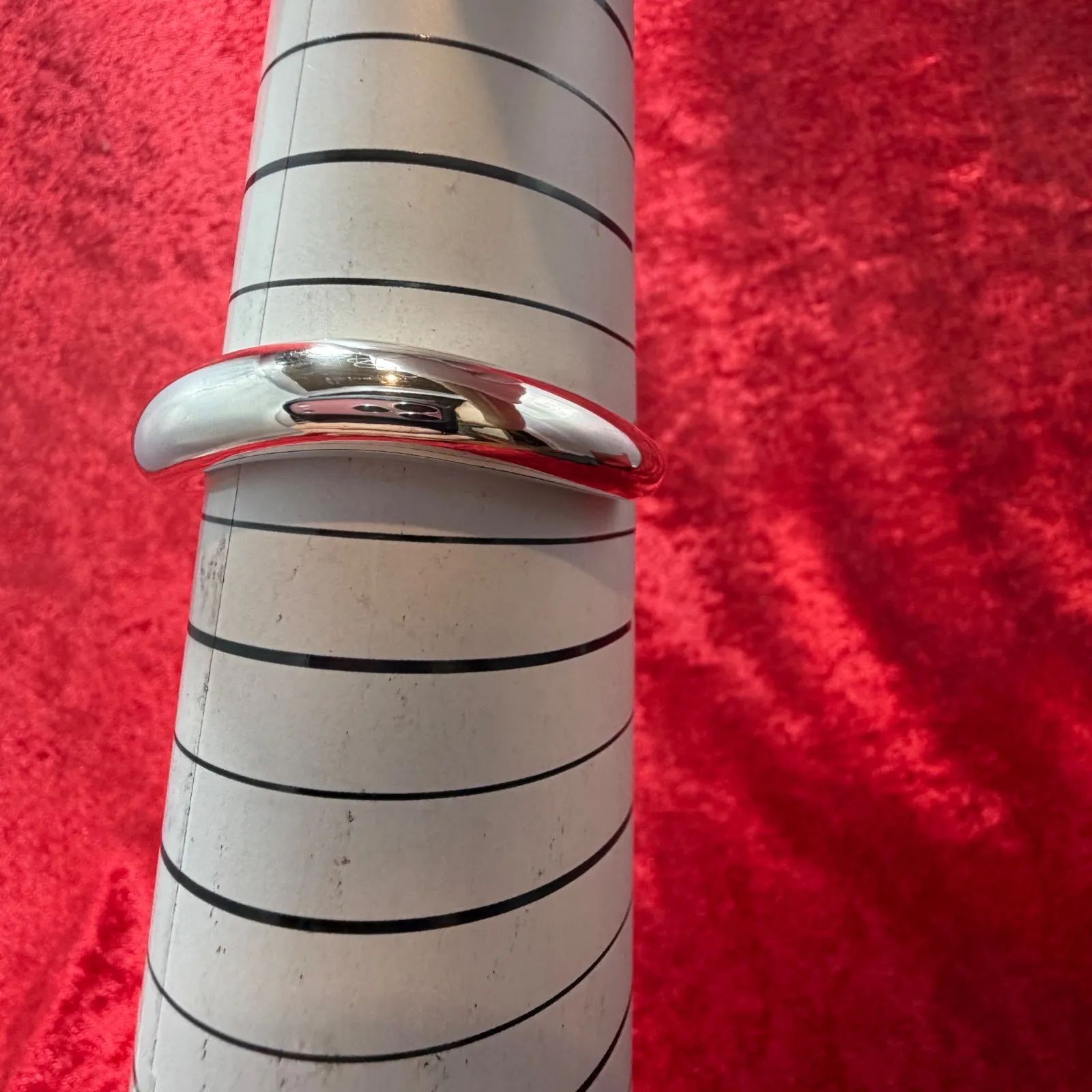 Georg Jensen Sterling Silver 925 OFFSPRING Cuff Bracelet L 16cm 6.3in w/Dust Bag