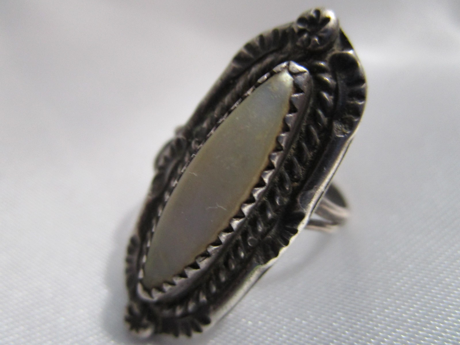 vintage ,Mexico sterling silver & black onyx bracelet and ring combo READ