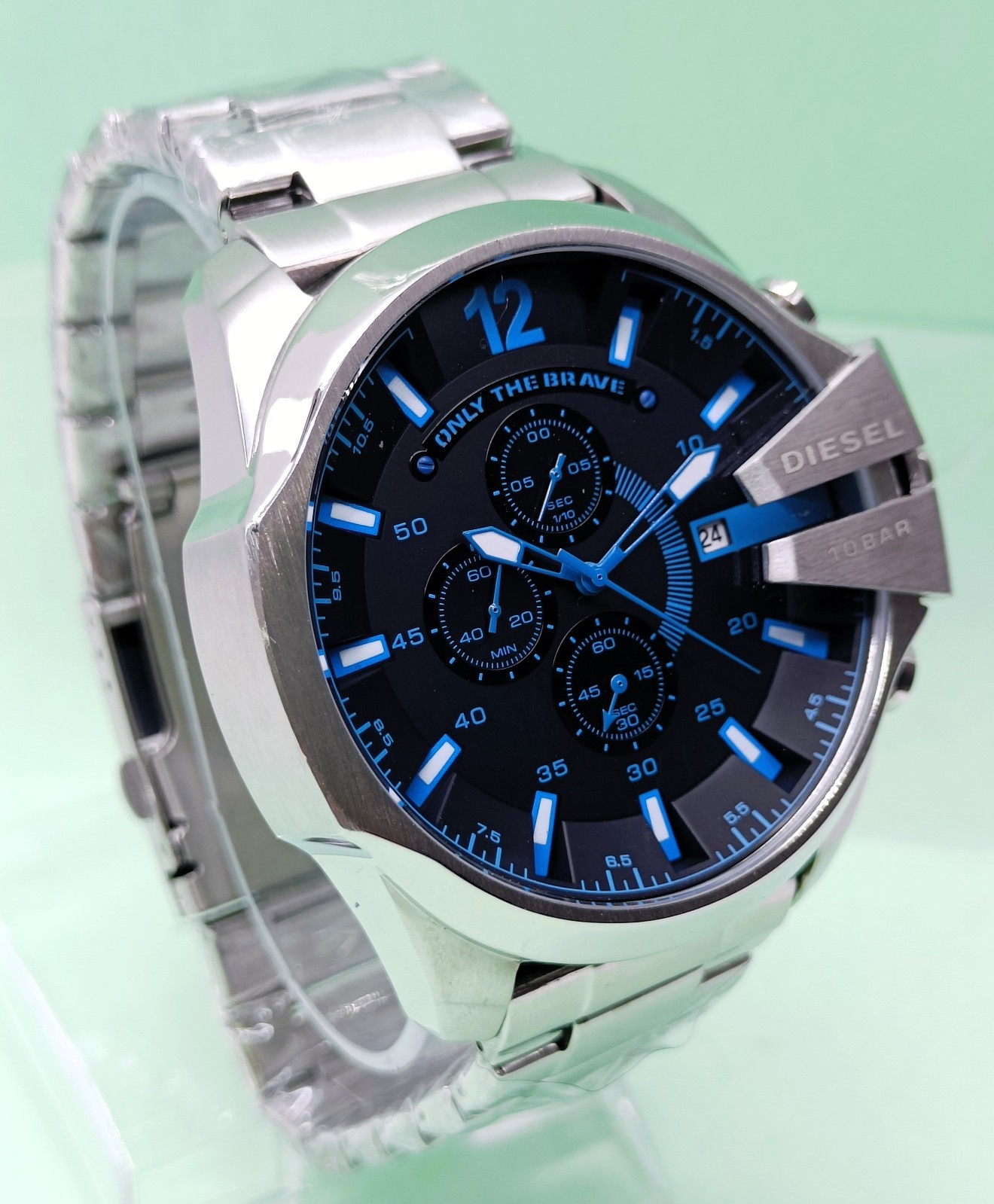 Awesome Diesel 10 Bar “ONLY THE BRAVE” Chronograph Quartz Men’s Wrist Watch