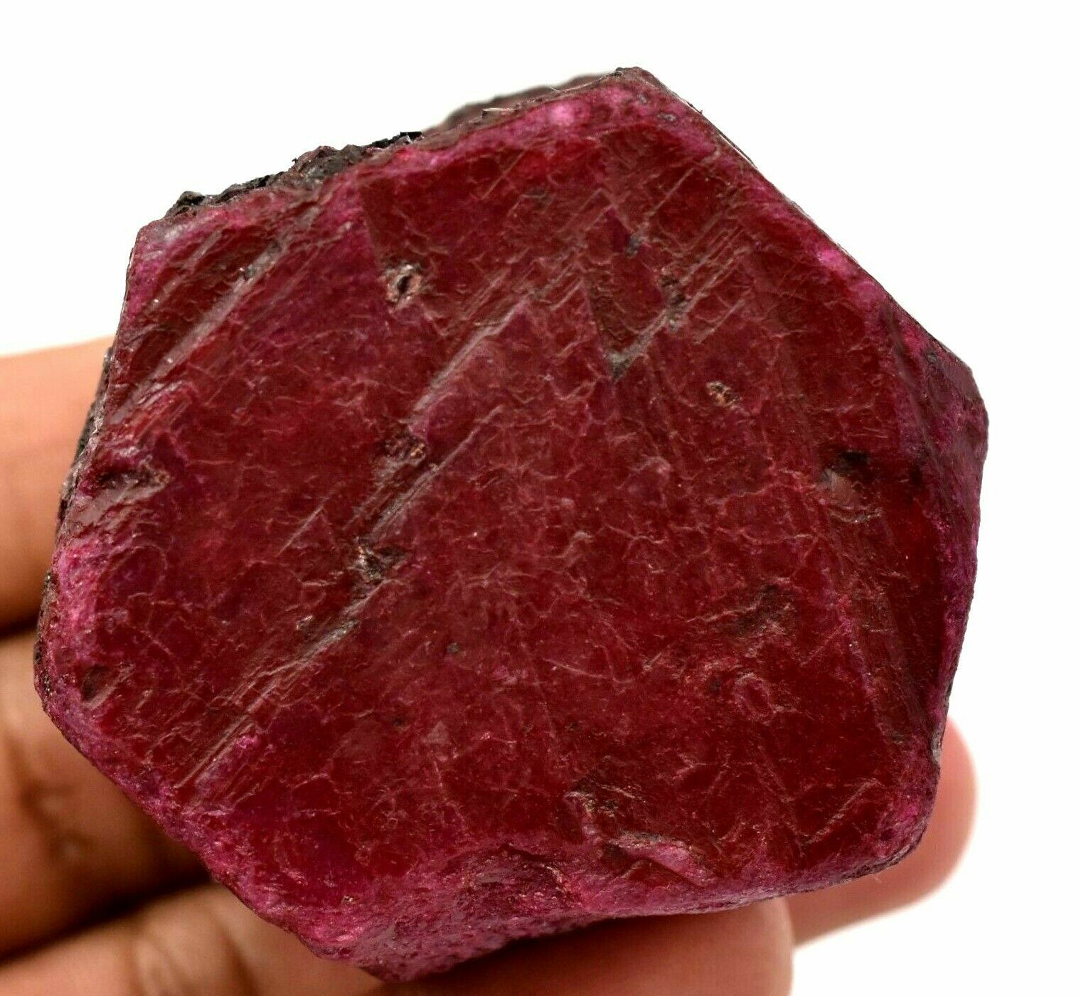 Natural Huge Red Mozambique Ruby Earth-Mined Color Enhanced Certified Rough !