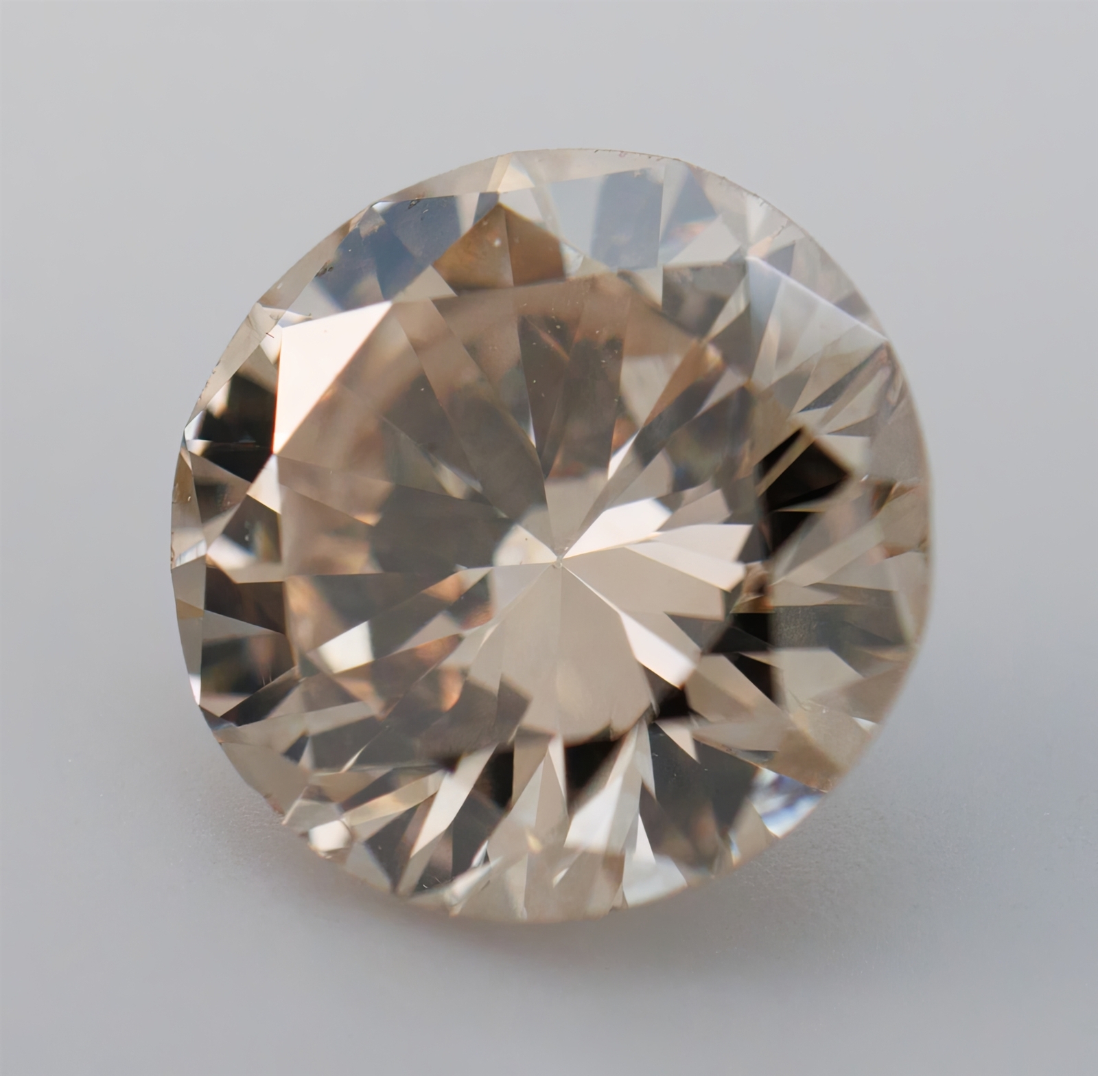 GIA Natural Loose Diamond Round Brilliant Vintage Light Brown 0.82ct VS2 W-X