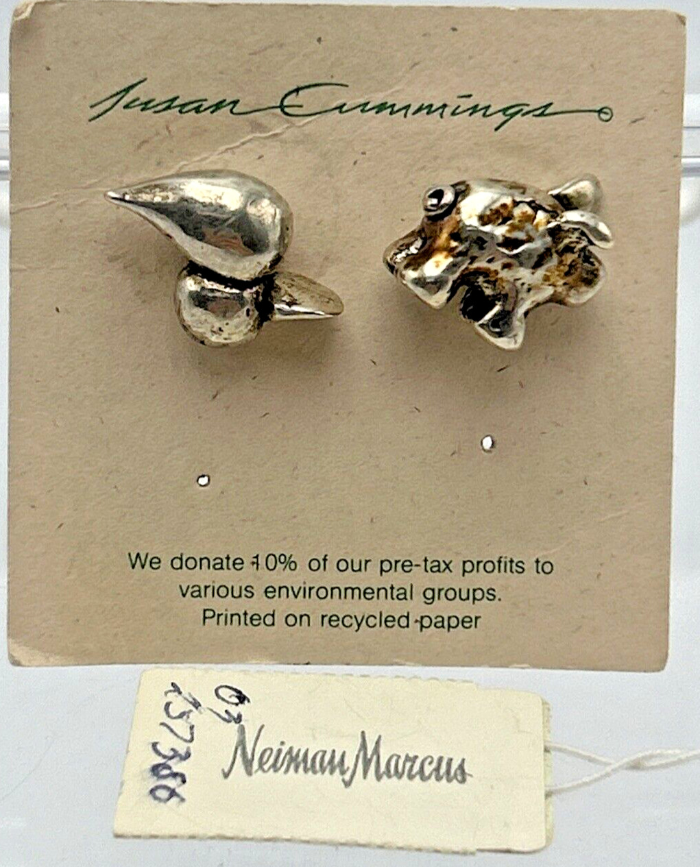 Vintage Sterling Silver Susan Cummings Earrings – Duck & Pig – Neiman Marcus