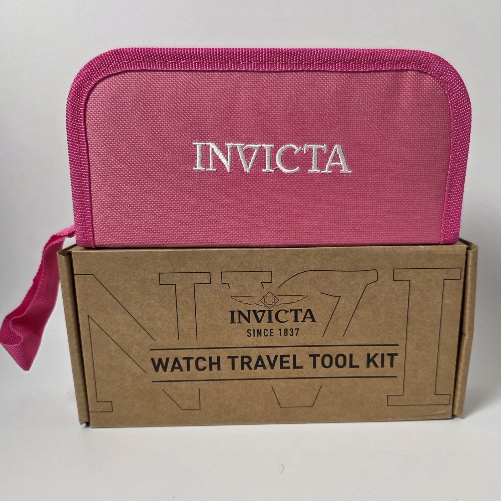 NEW In Box Invicta Travel Watch Repair Tool Kit Pink/White (ITK-008)#1034