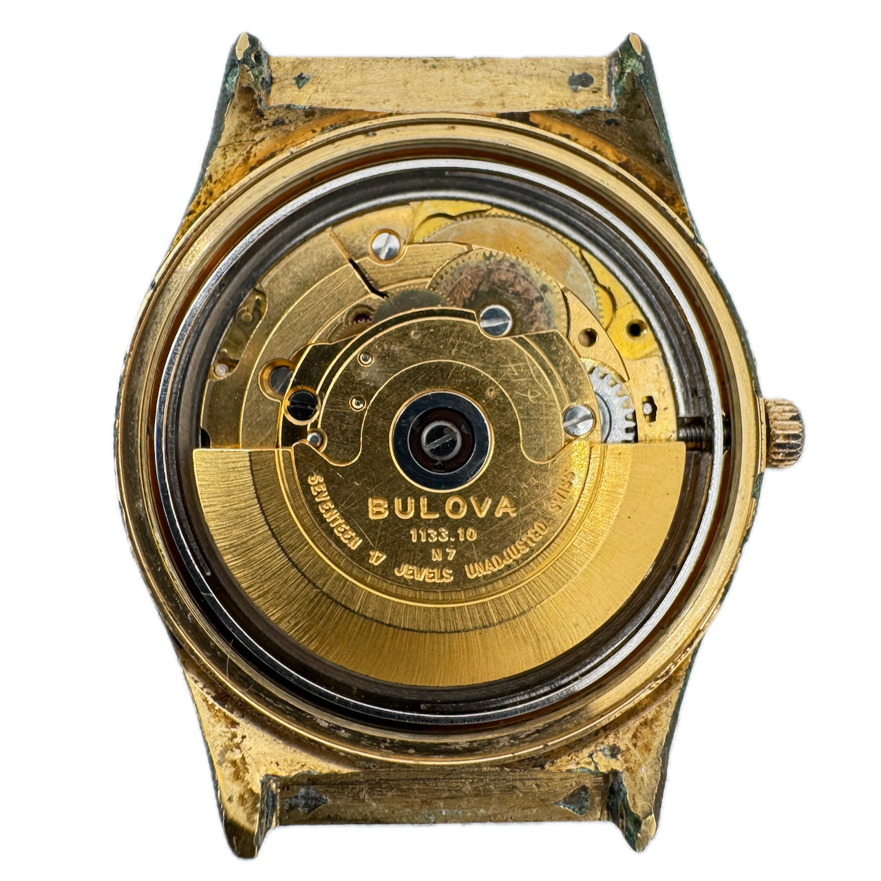 Vintage 34.5mm Bulova Dual-Day 17 Jewel Men’s Automatic Wristwatch ETA 2879
