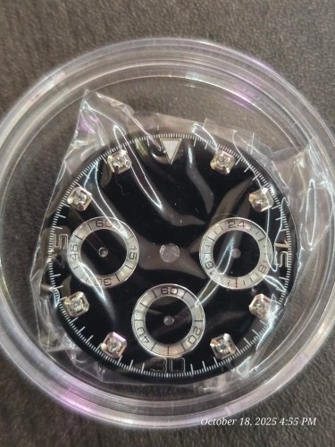 29mm Watch Dial Green Luminous High Quality For VK63 Quartz Movement Accessories