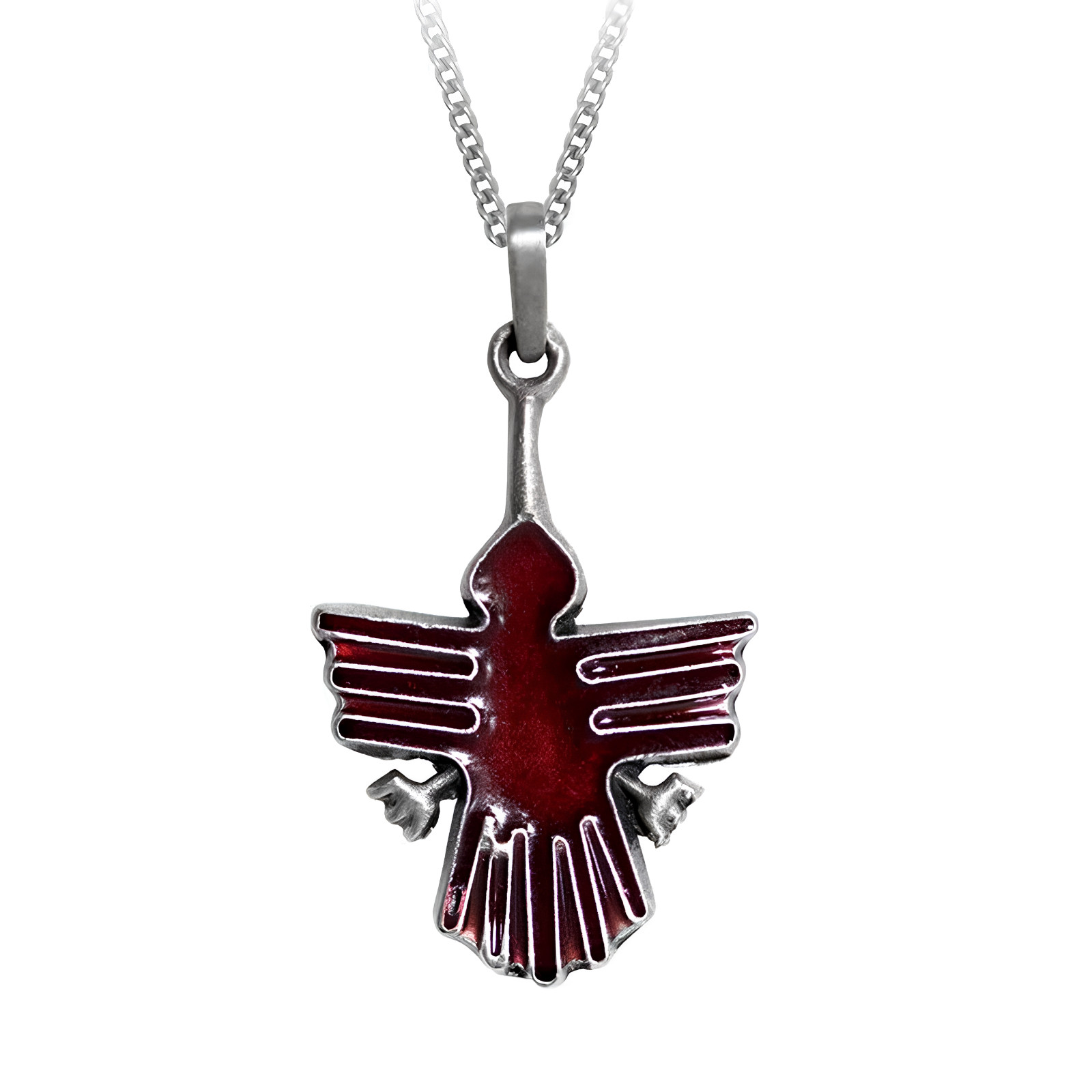 Aztec Pendant Halcon Deidad Necklace Quetzalcoatl Feathered Serpent Jewellery