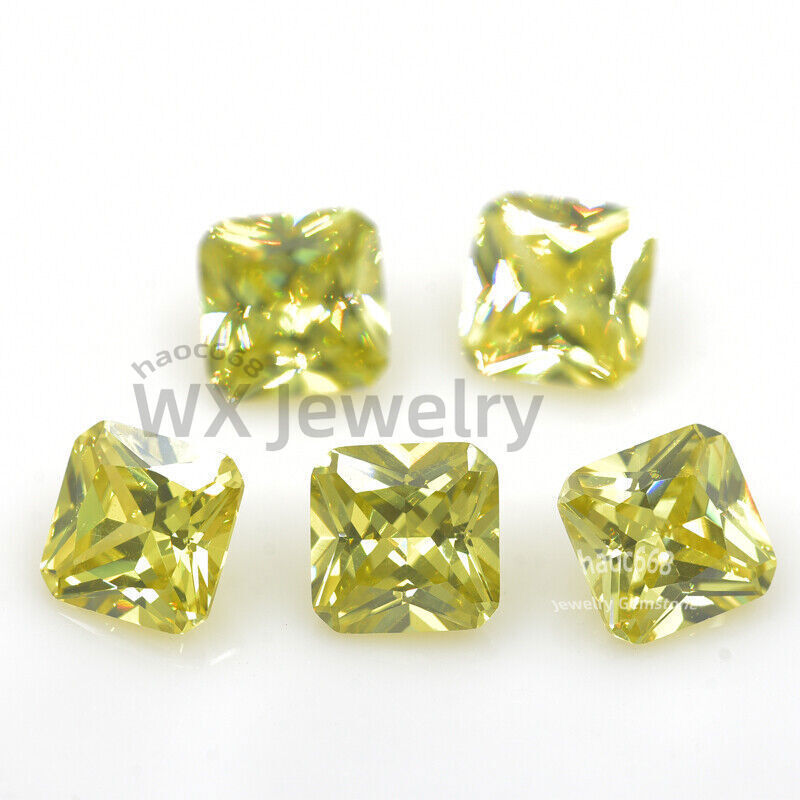 3x3mm-12x12mm Synthetic Square Octangle Loose Cubic Zirconia for making jewelry