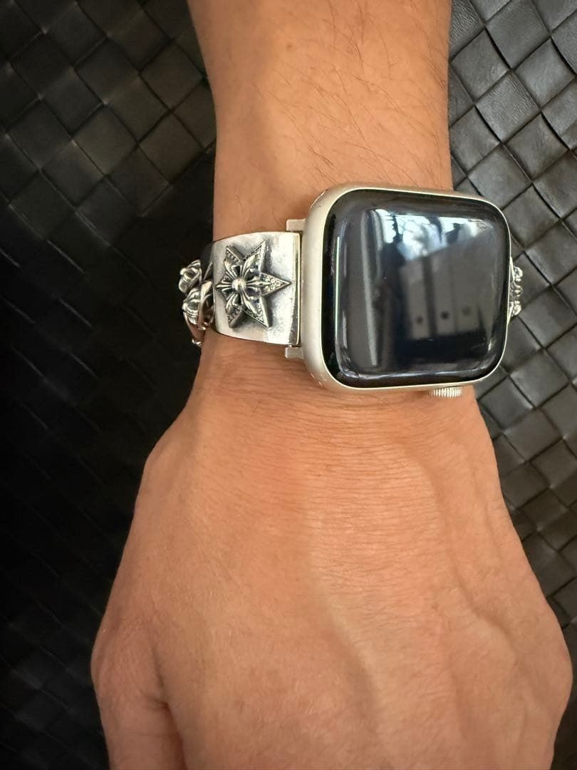 Gothic Star Accent Metal Link Band for Apple Watch 6.7 in 7.1 in STARDIA