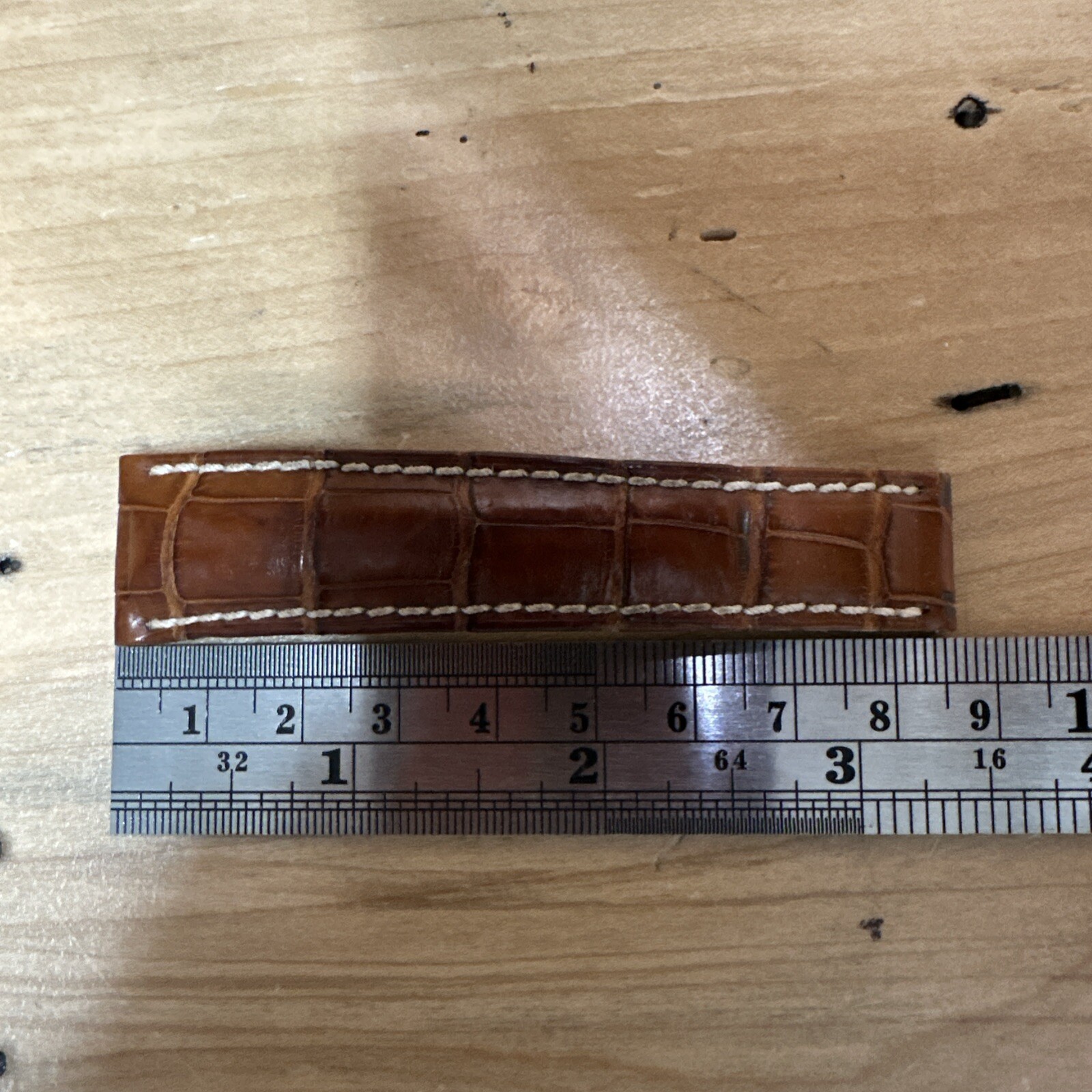 Rolex Geneva Brown Alligator Strap Ref 341767 16mm/20mm 85mm Long BDB139
