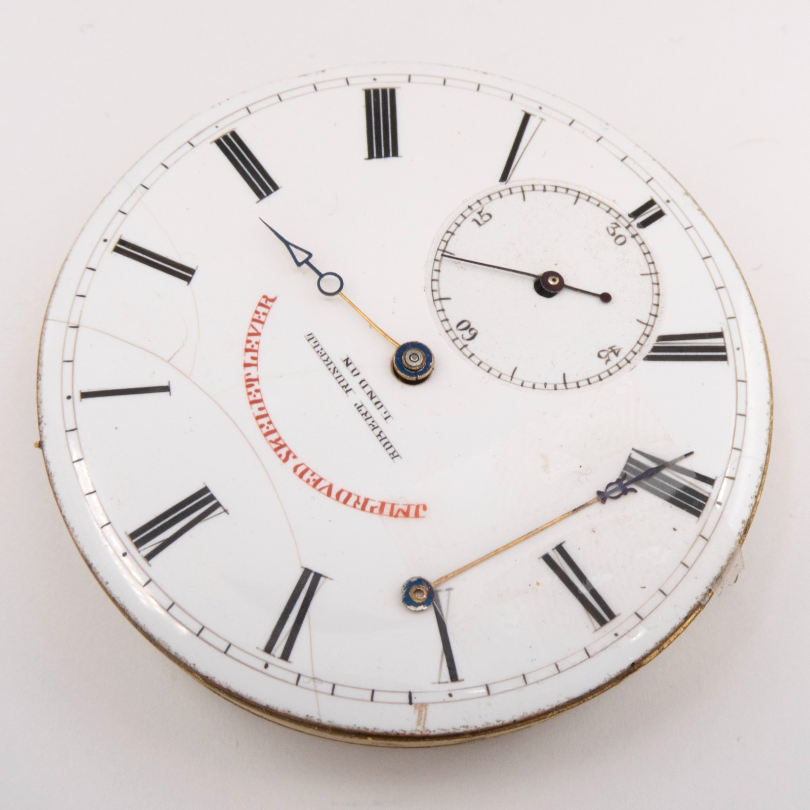 Robert Roskell 48.5 x 11.6 mm Key Wind Antique Pocket Watch Movement