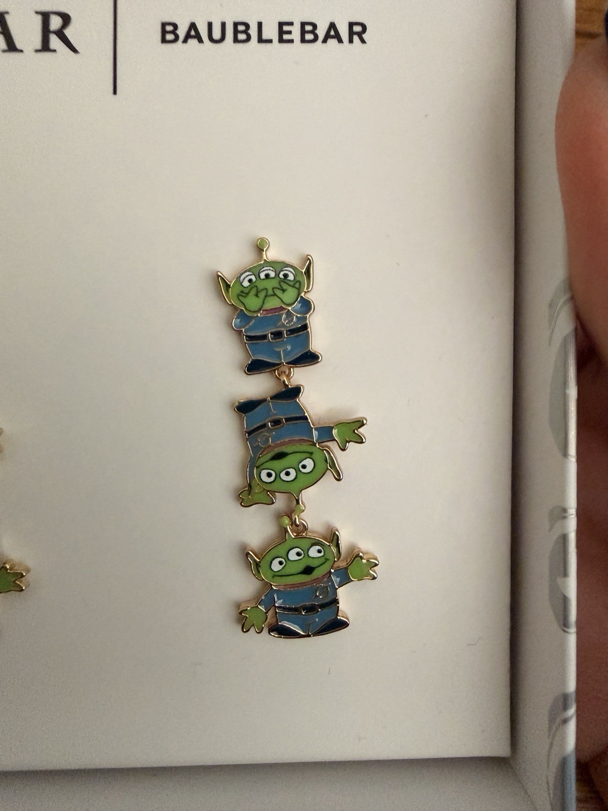 New Baublebar x Disney Pixar Toy Story Alien Claw Drop Dangle Earrings Aliens