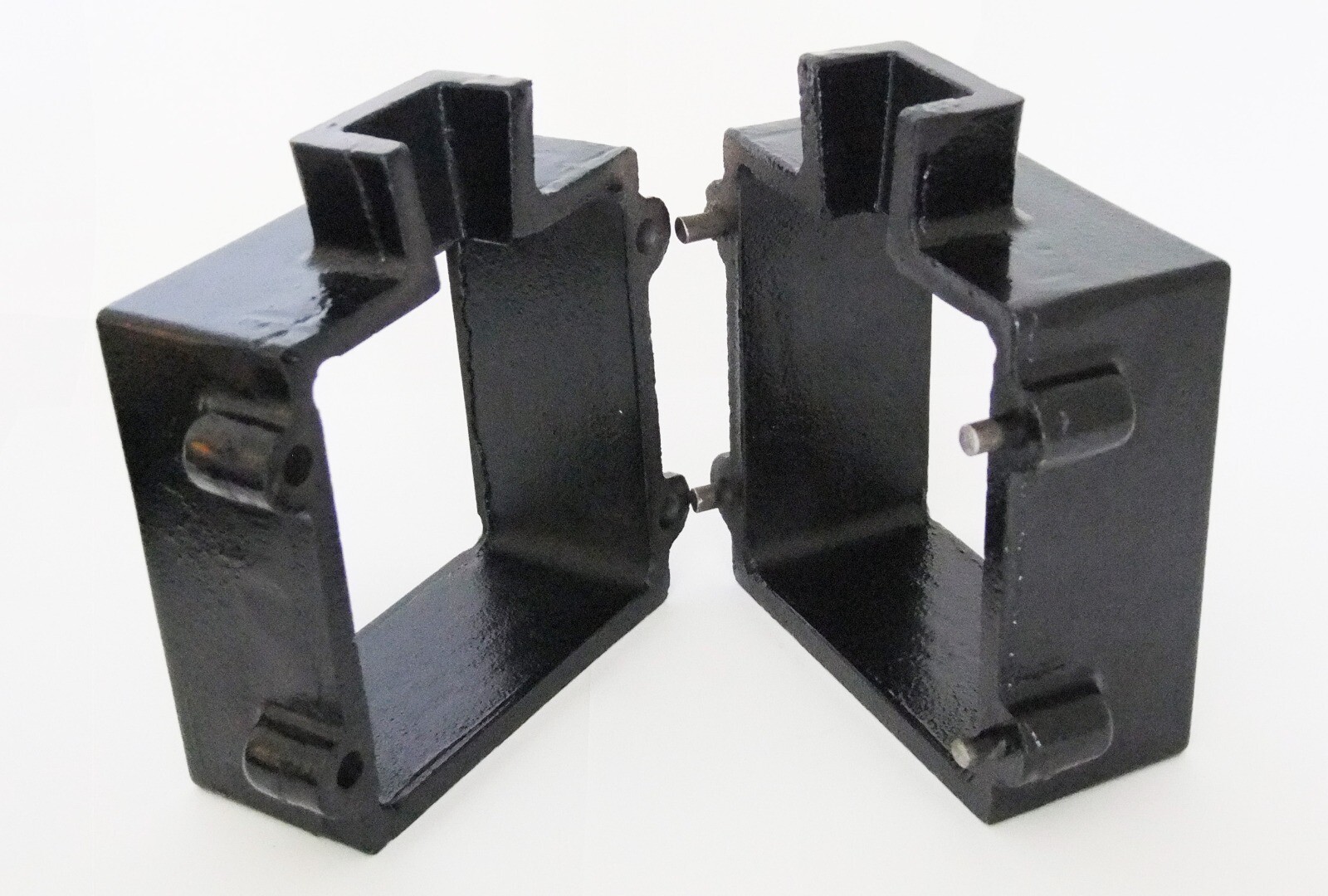 XL Deep Cast Iron 2-Piece Flask Mold Frame for Sand Casting Jewelry Making 4″x4″