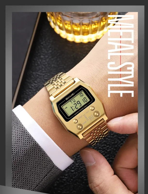 SKMEI 2460 Fashion Brand Men’s Electronic Watch Multifunction Luminous Calendar