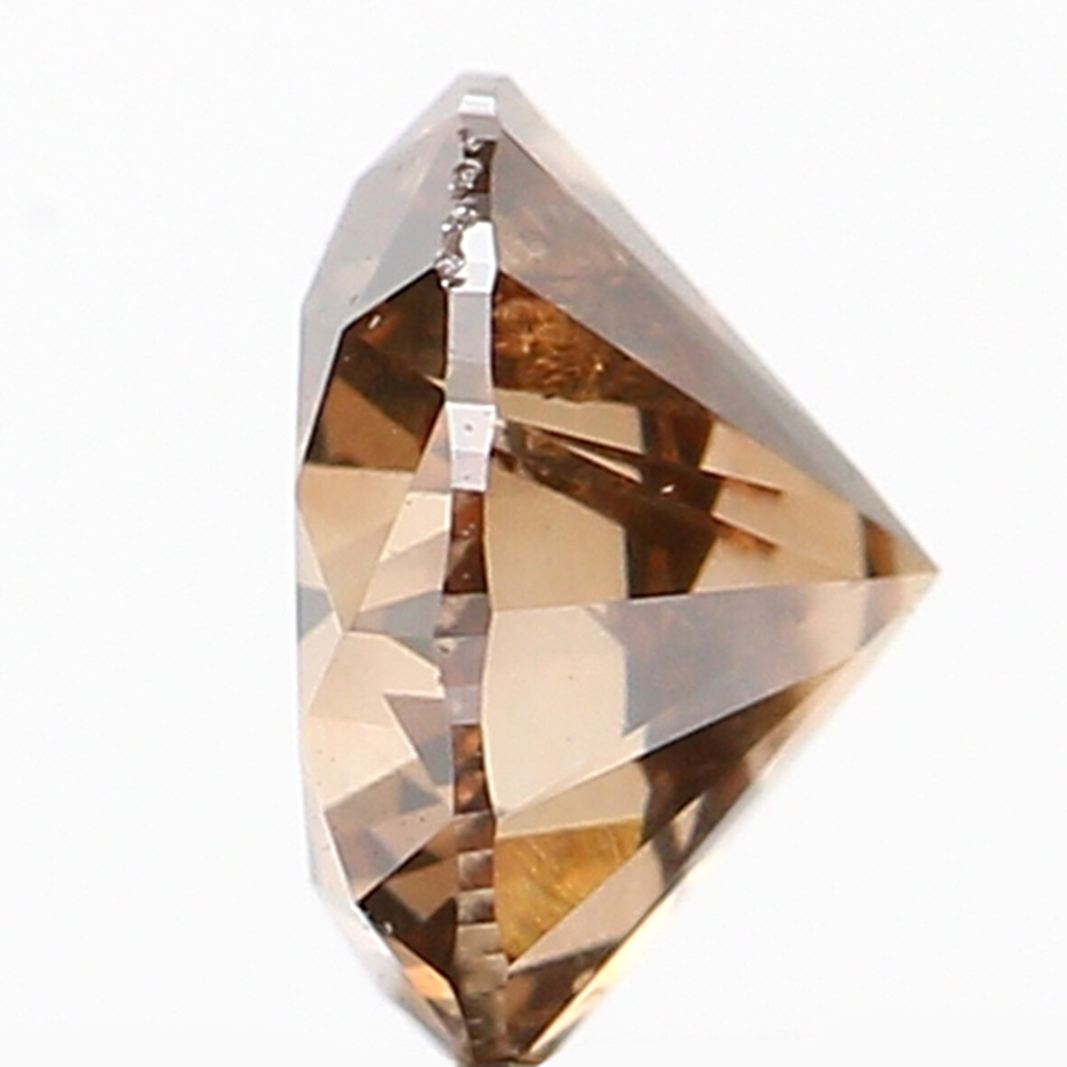 0.36 CT Natural Loose Round Shape Diamond 4.55 MM Brown Color Diamond NQ1080
