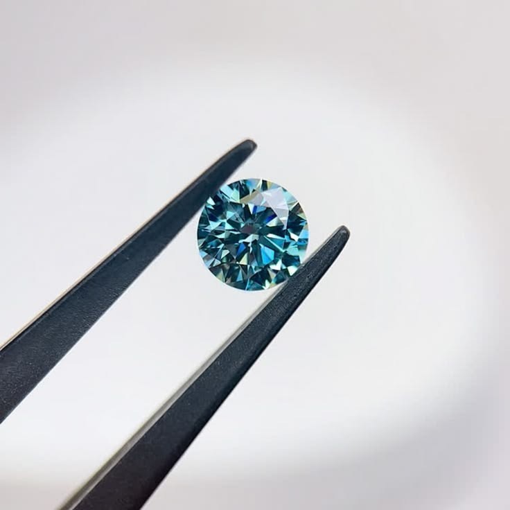 LAB GROWN 3CT BLUE DIAMOND ROUND CUT VVS1 CVD LOOSE CERTIFIED GEM
