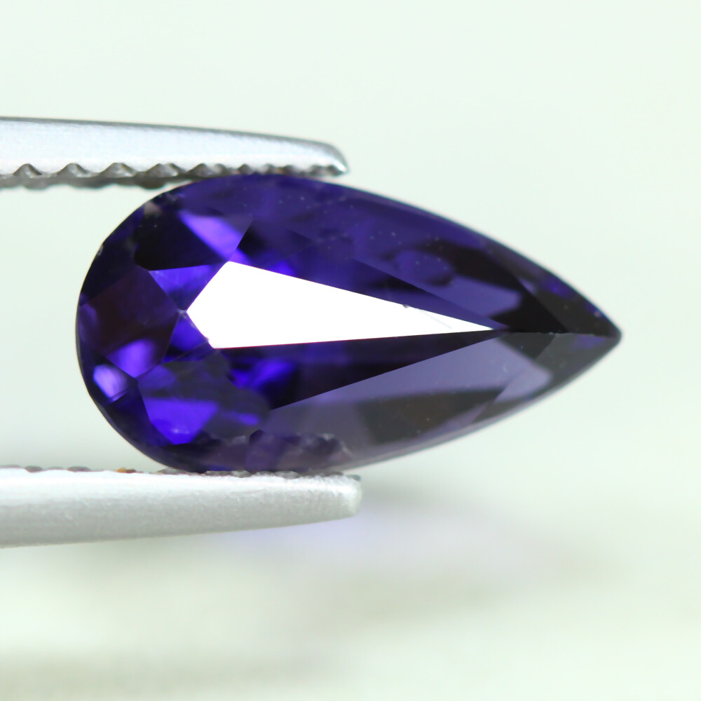 1.50 Cts_Unique Gemstone_100 % Natural Unheated Purplish Blue Iolite_Srilanka
