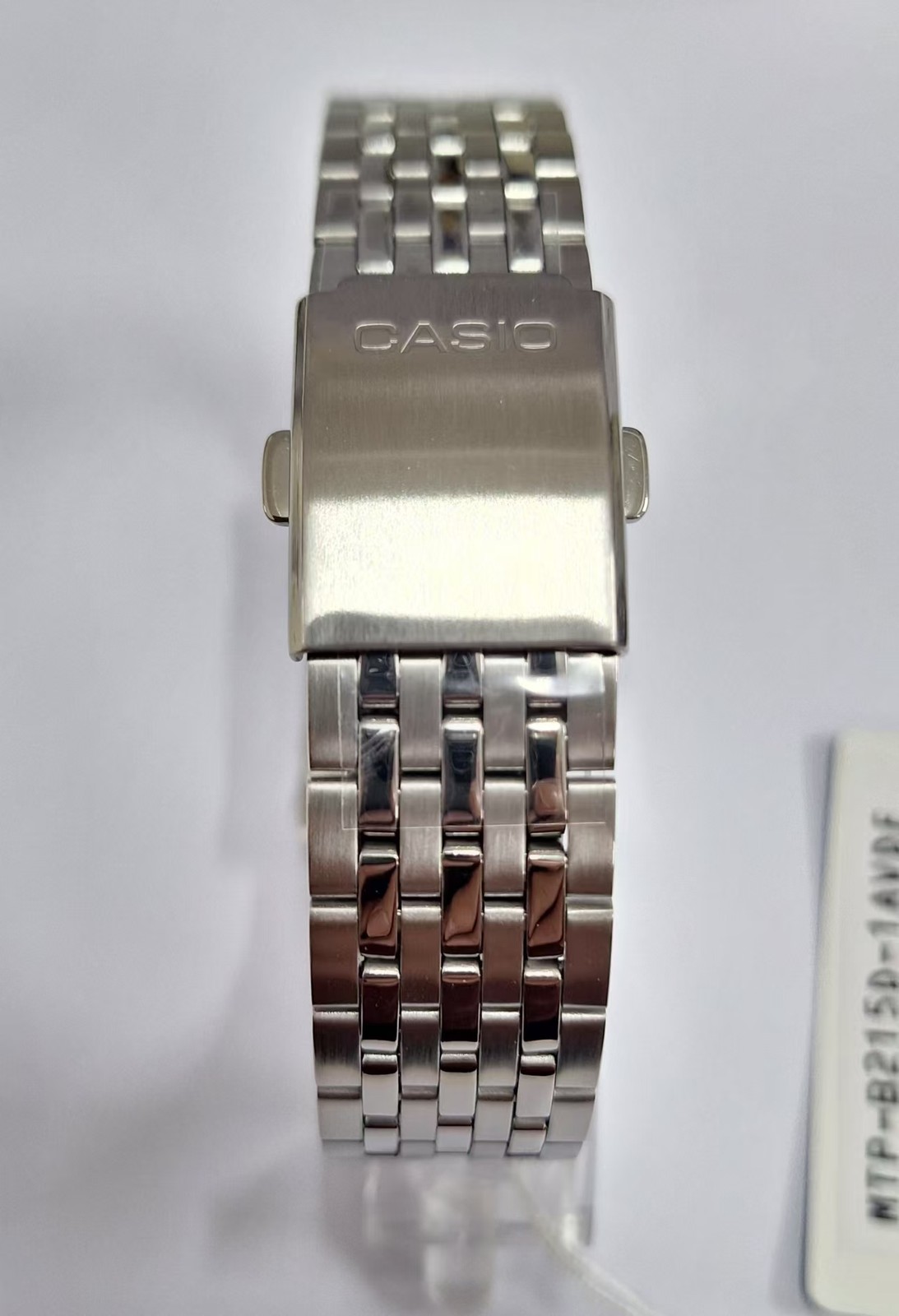 CASIO MTP-B215D-1A Black Dial Analog Stainless Steel Band Men Watch