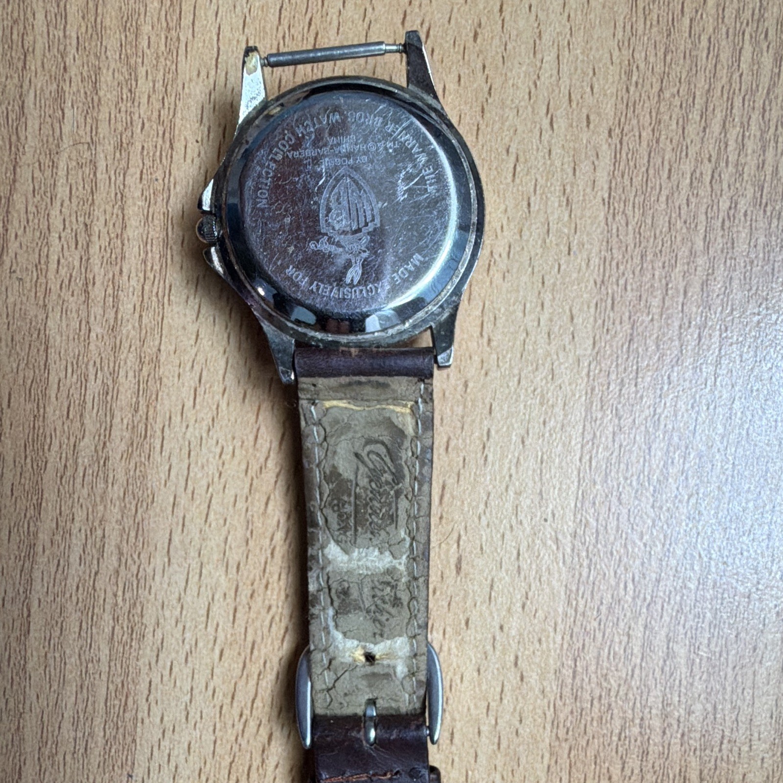 Armitron Vintage Scooby-Doo Kids Quartz Analog Watch Brown Leather Strap