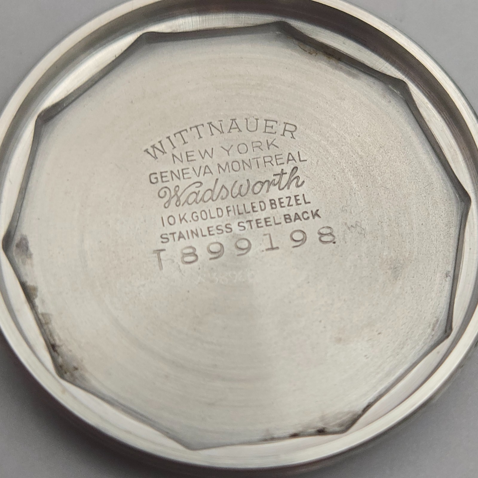 Vintage WITTNAUER men’s automatic watch AS 1250 Bumper 10K GF 1940s