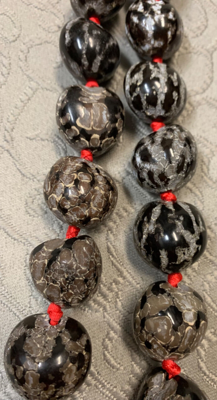 Kukui Nut Necklace Leis Mixed Set of 4 From 32″ to 36