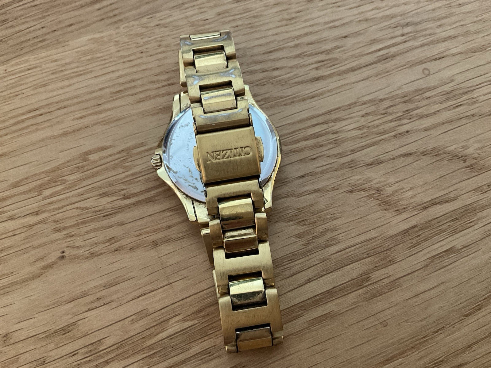 Citizen Eco-Drive EW1962-53A Women’s Silhouette Gold-Tone White Dial Watch