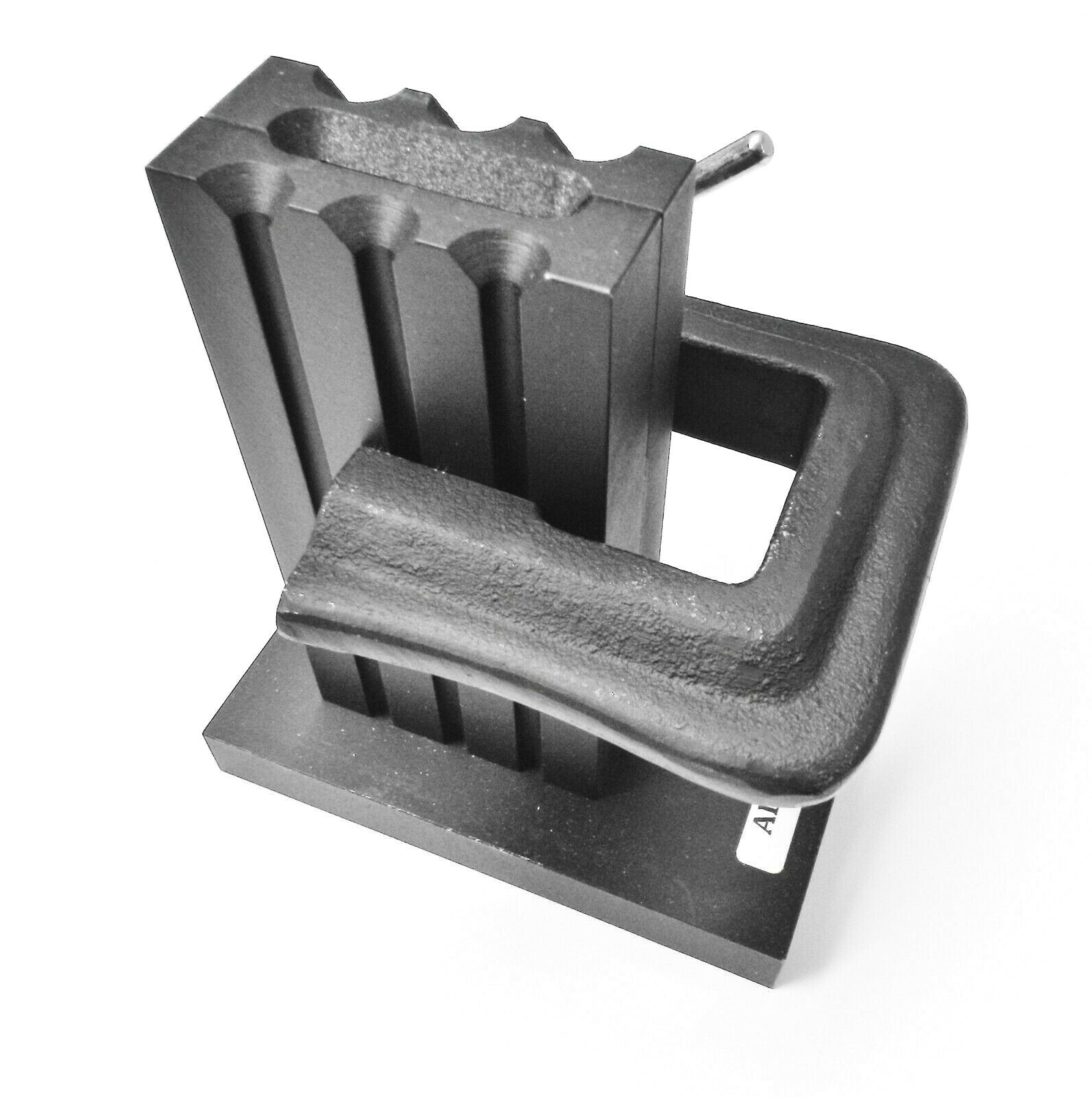 Cast Iron Ingot Mold Reversible Plate & 3 Wire Grooves Upright Mold 120mm Tall
