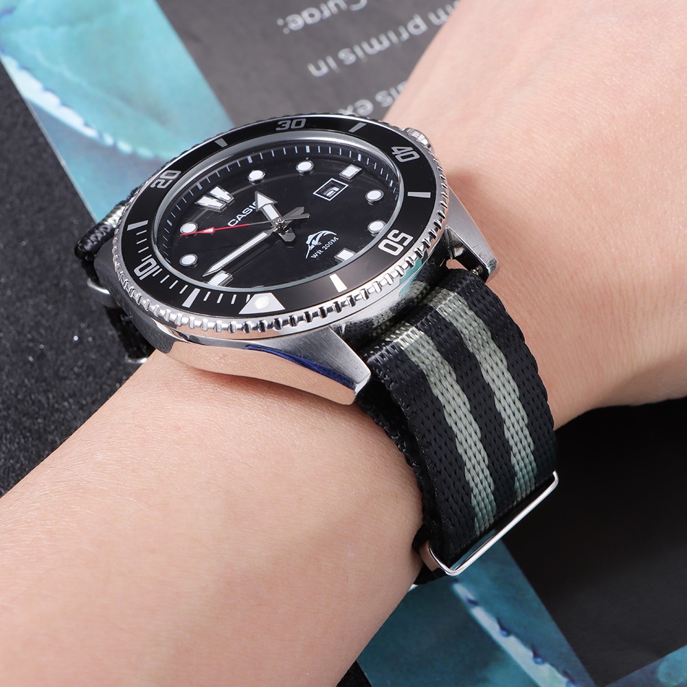 20mm Nylon Watch Band for Omega 007 for Seamaster 300 Replacement Wrist Strap