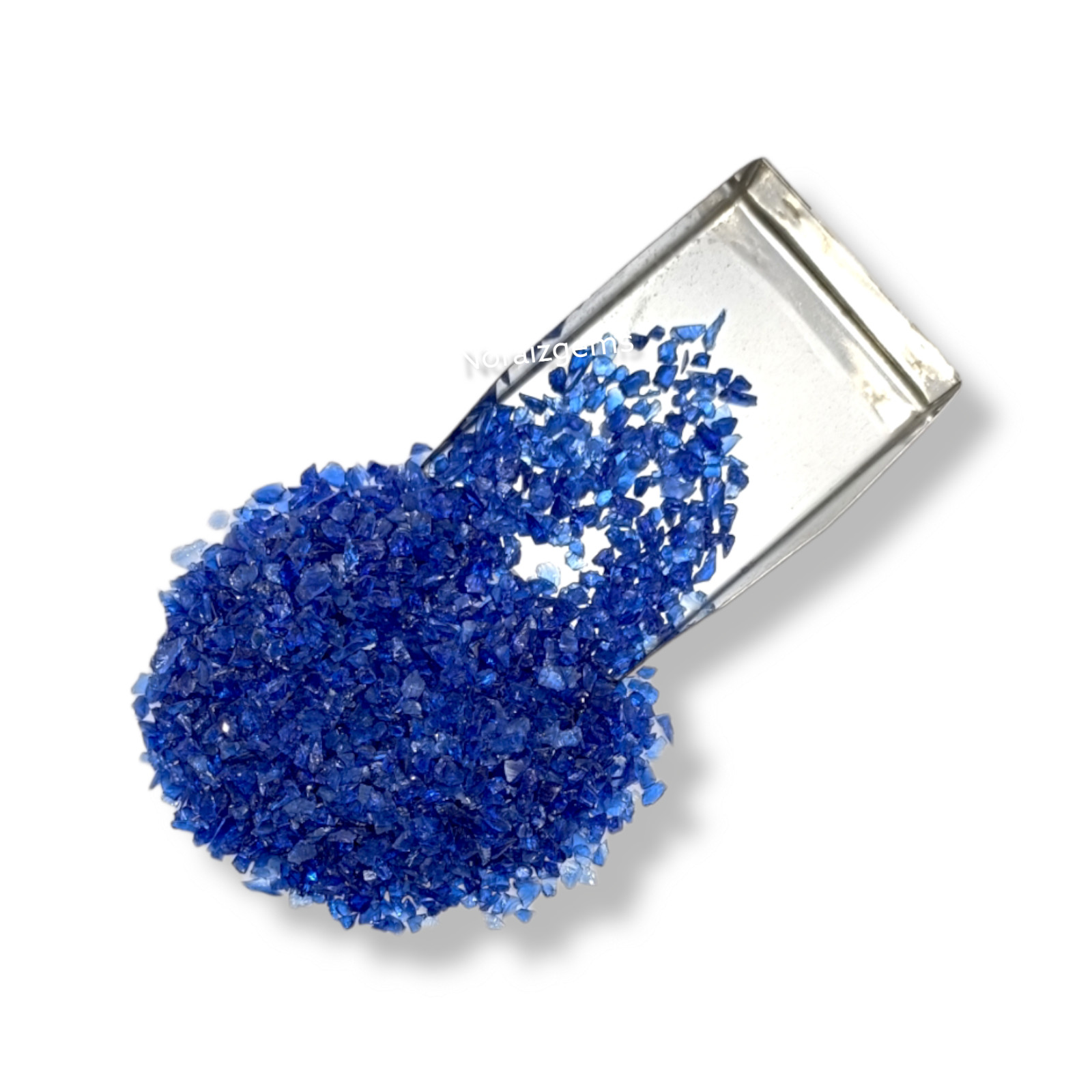 Crushed Blue Hydro Quartz Gemstone Coarse For Woodworking, Ring Inlay, Resin Art