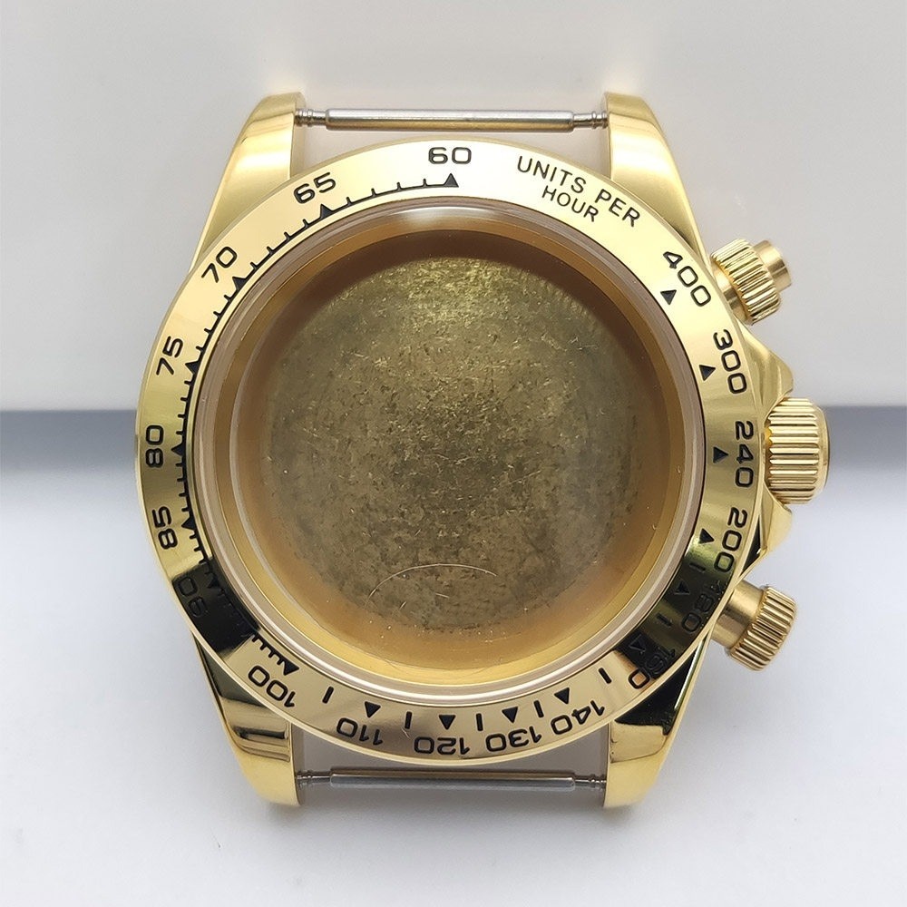 40mm Quartz Watch Case For VK63 VK64 Movement Sapphire crystal 32.5mm Watch Dial