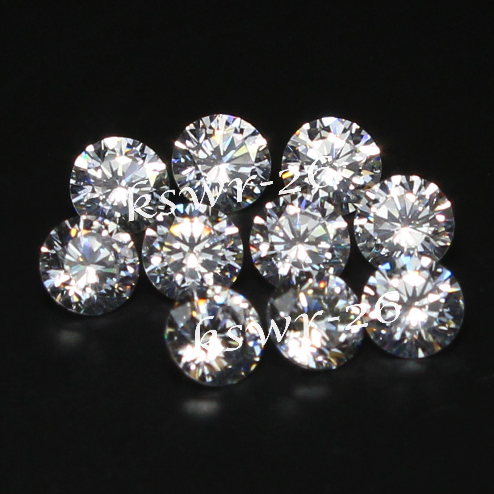 Natural DE Color VVS1 Loose Brilliant Cut 2.60 MM Round White Diamond 10 Pc Lot
