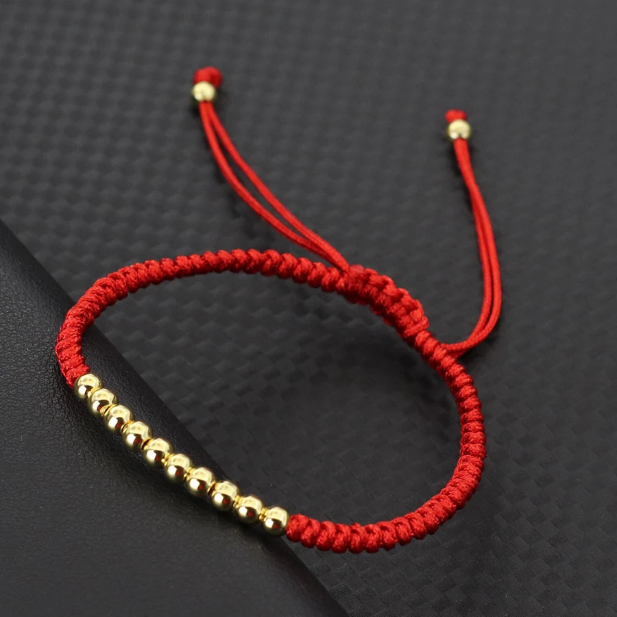 Red String Bracelet Handmade Braided Adjustable Friendship Knot Jewelry