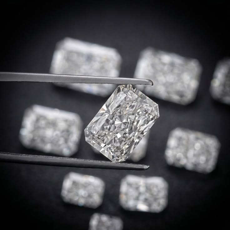 Lab Grown CVD Diamond 1.00 Ct Radiant Cut D Color, VGTL Certified Loose Diamond