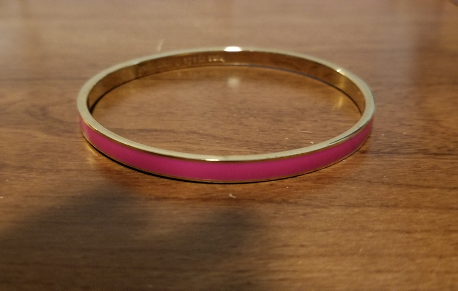 Kate Spade NY-Hot to Trot Sleeve Bracelet-Pink Enamel on 12k gold-plated metal
