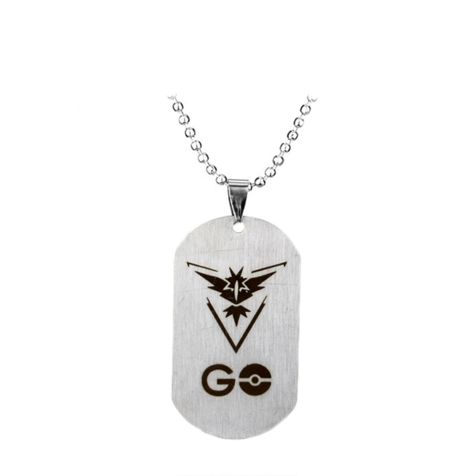 PKMN Go Instinct Tag Video Game Series Pendant Charm Necklace