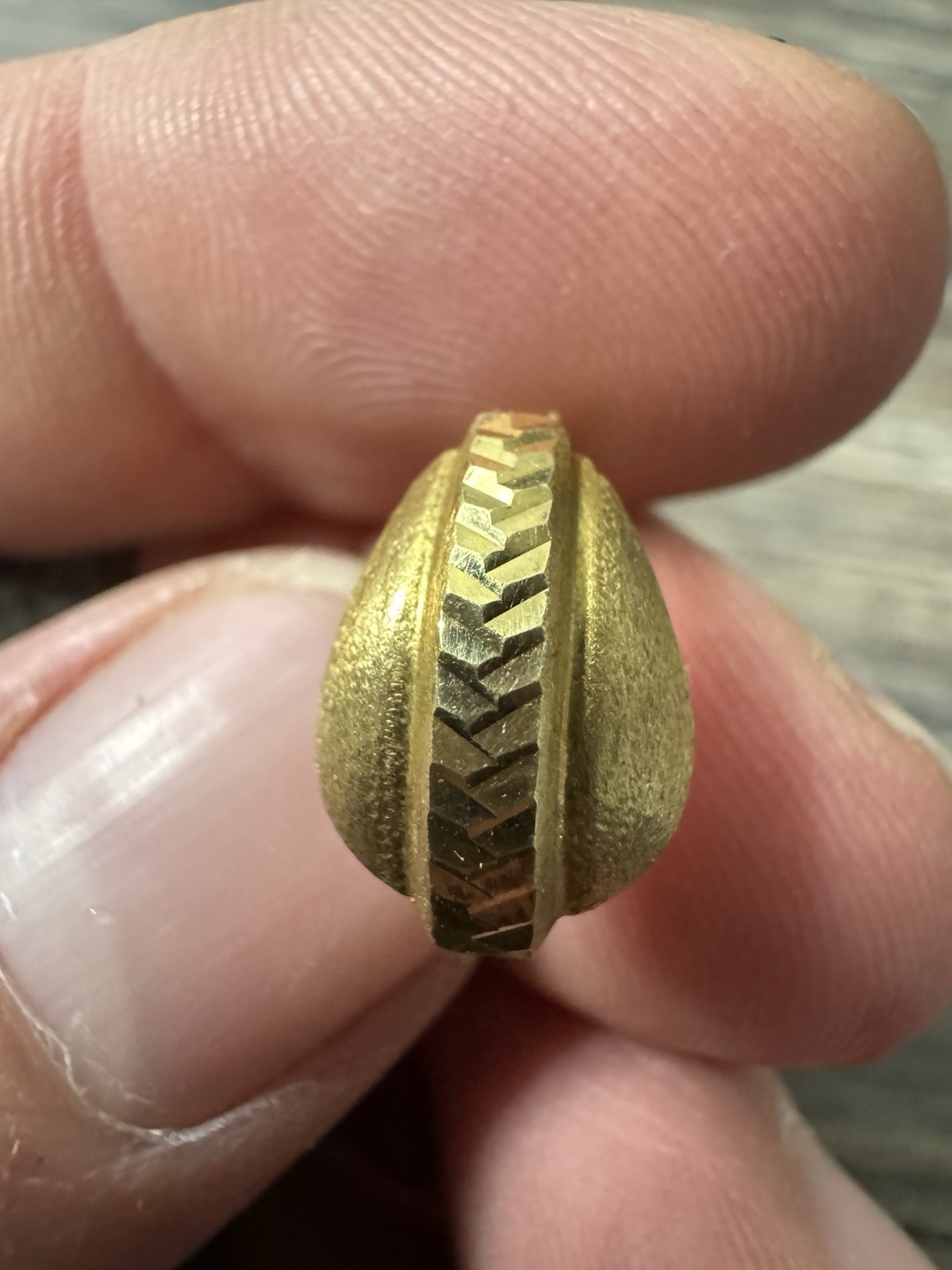 Vintage Unique 18K Yellow Gold 2 Gram Pierced Hoop Earrings