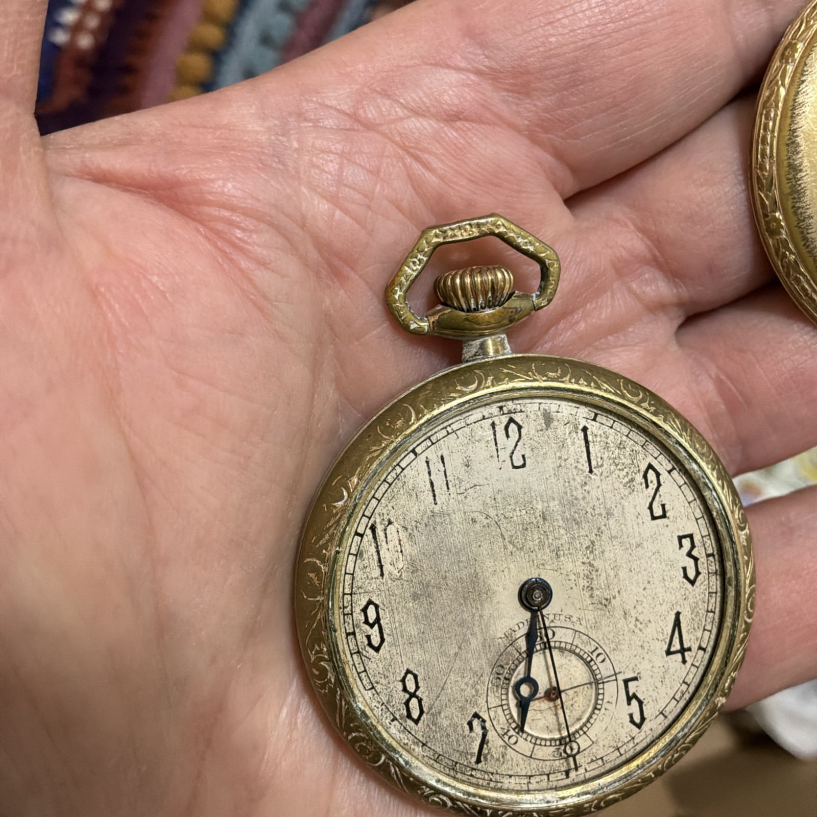 1925 New York Standard Watch Co. Grade 173 GF 12s 7J Pocket Watch Working