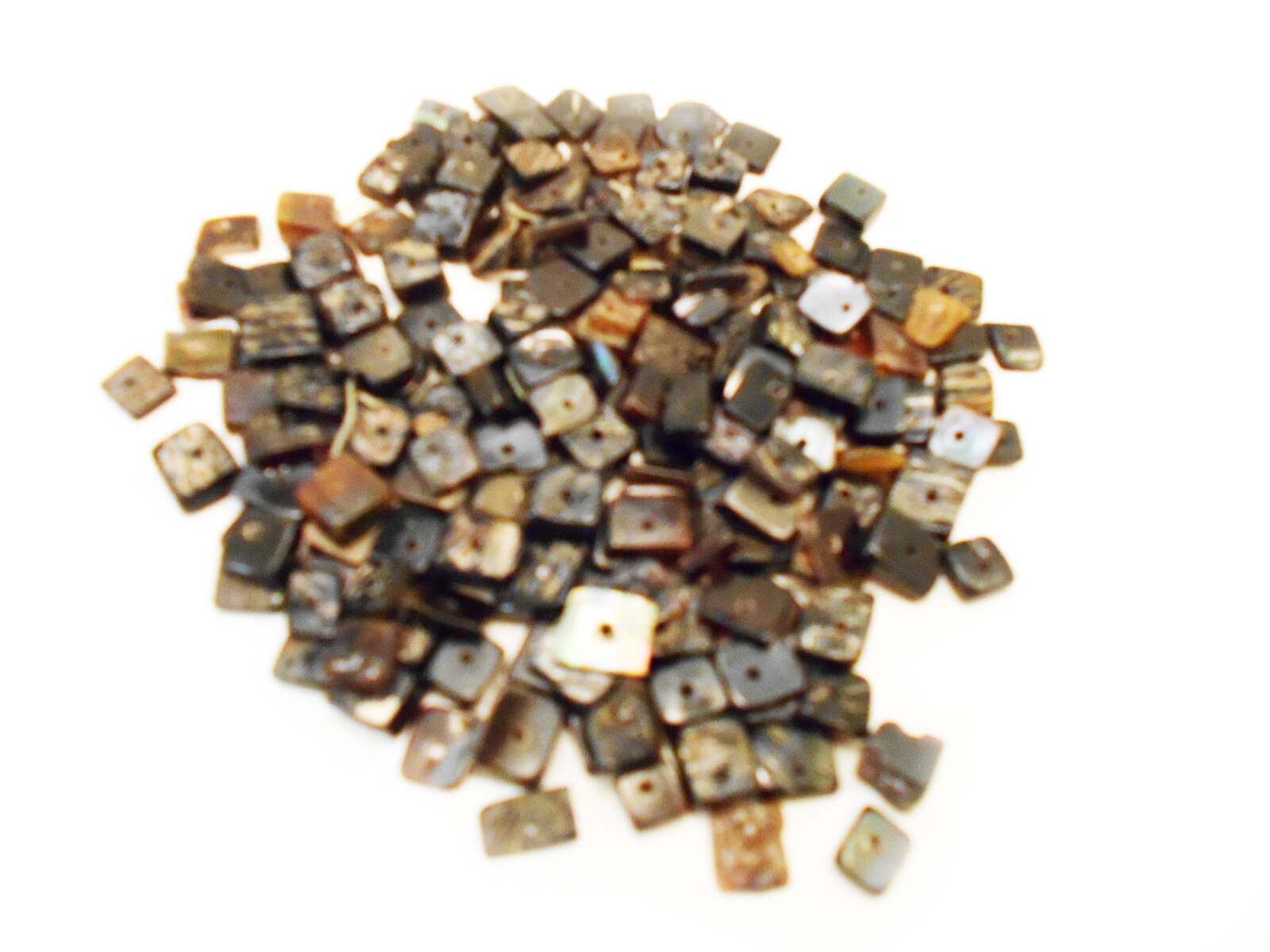 4 oz (300+) Genuine Black Pen Shell Chips Loose Beads 13mm Arts Beach Crafts