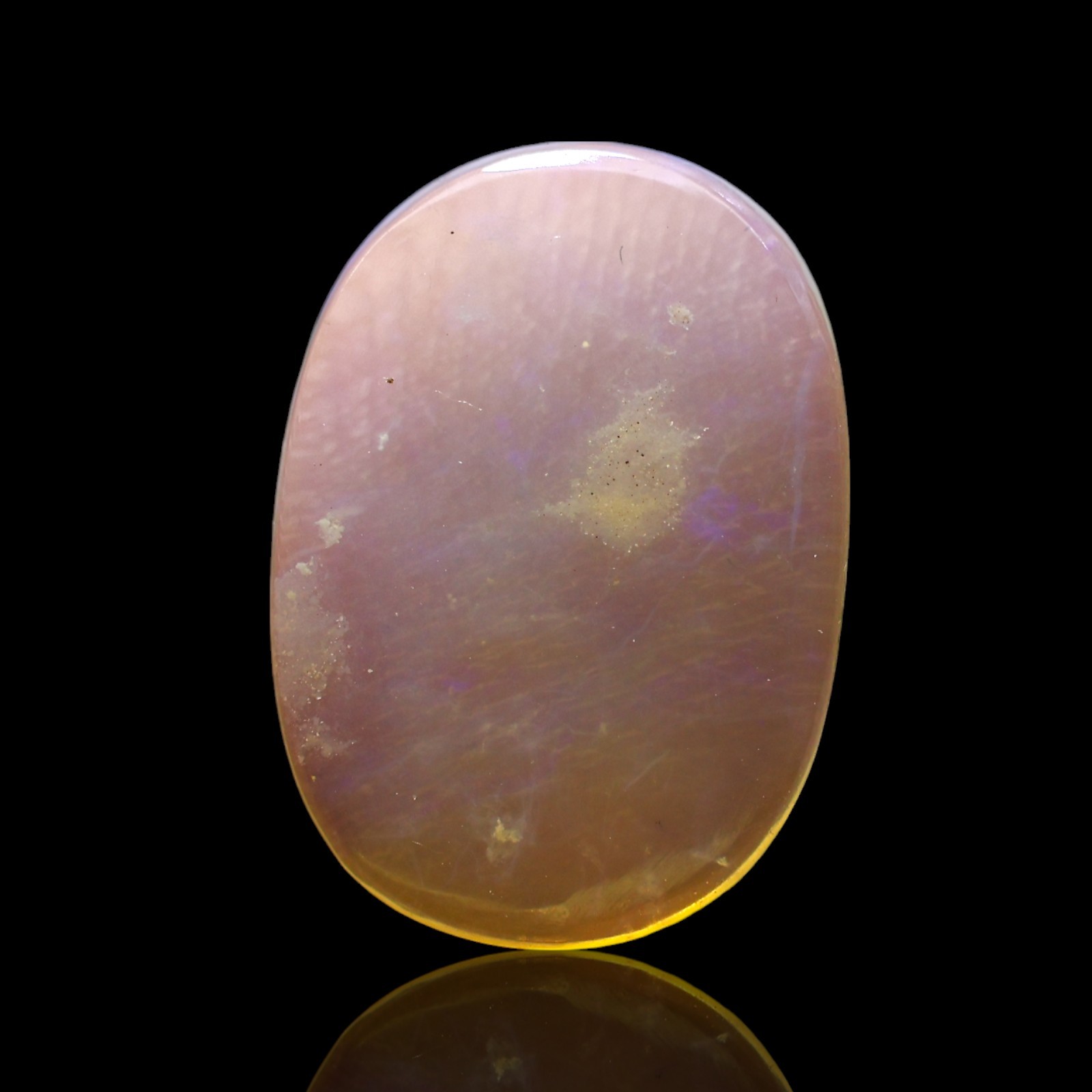 2.00 Cts Natural Fire Opal Oval Cabochon Handcrafted Jewelry Supply 16x11x2 mm