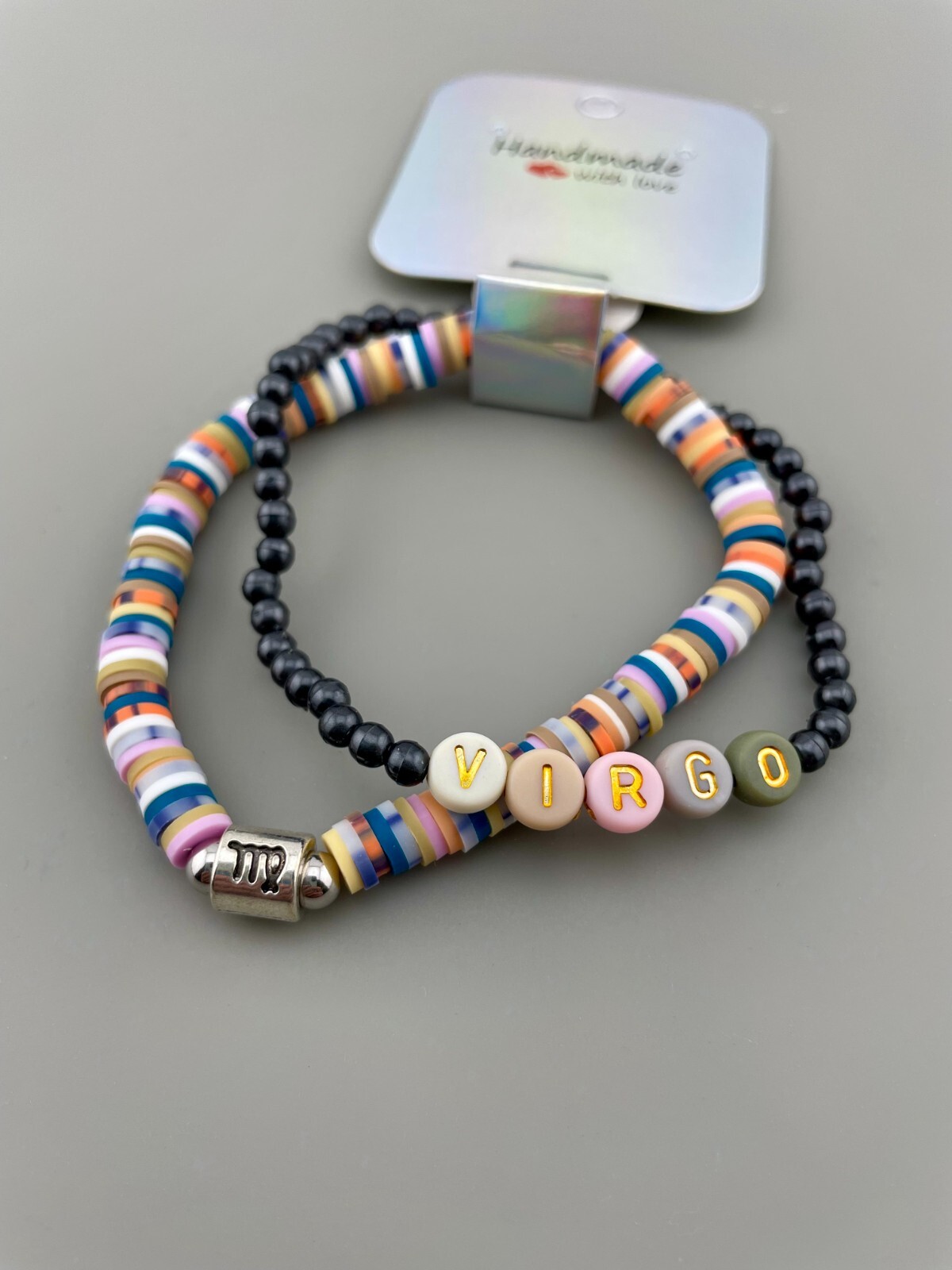 Virgo Zodiac Bracelet NWT Zodiac Horoscope Charm Bracelet with Heishi Beads