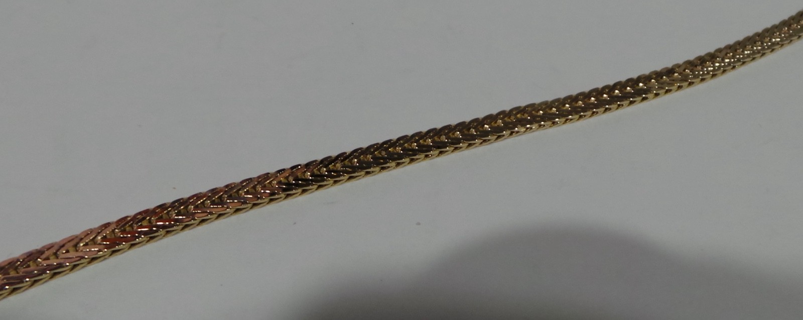 14k Yellow Gold 7″ Herringbone Link Bracelet 6.76 Grams 3.7mm
