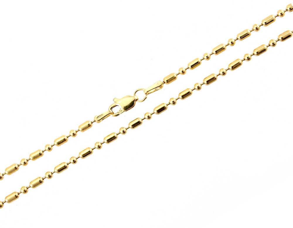 1/20 14K Gold Filled Fancy Ball Chain 24-inch Long